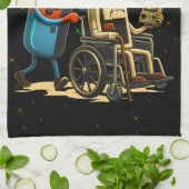 Respect Your Elders Gaming Control Retro Funny Geschirrtuch (Gefaltet)