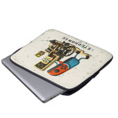 Respect Your Elders Gaming Control Retro Funny Laptopschutzhülle (Vorne Knopf)