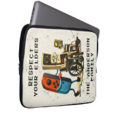 Respect Your Elders Gaming Control Retro Funny Laptopschutzhülle (Vorne Rechts)