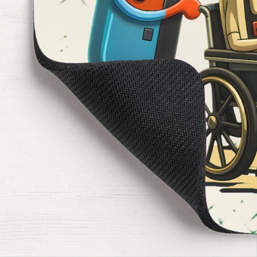 Respect Your Elders Gaming Control Retro Funny Mousepad (Ecke)