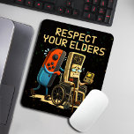 Respect Your Elders Gaming Control Retro Funny Mousepad<br><div class="desc">Level up your style with this Respect Your Elders Gaming Control Retro Funny Gamer design—a must-have for classic gaming fans and modern gamers alike. Featuring a vintage retro game controller and bold humor, this design celebrates old-school gaming skills with a playful message that every gamer understands. Perfect for retro gamers,...</div>