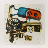Respect Your Elders Gaming Control Retro Funny Puzzle (Horizontal)