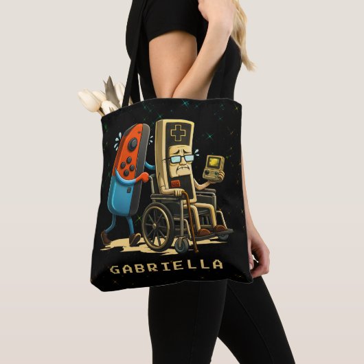 Respect Your Elders Gaming Control Retro Funny Tasche (Von Nahem)