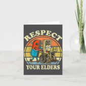 Respect Your Elders Retro Gaming Funny Controller Karte (Vorderseite)