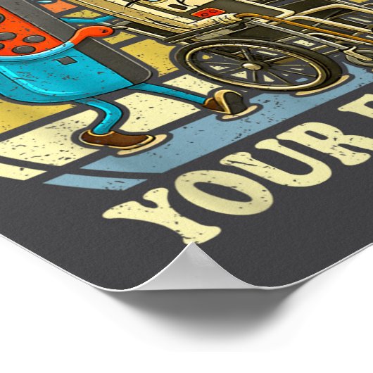 Respect Your Elders Retro Gaming Funny Controller  Poster (Ecke)