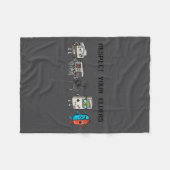 Respect Your Elders Retro Gaming Funny Gamer Contr Fleecedecke (Vorderseite (Horizontal))