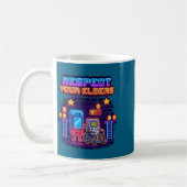 Respect Your Elders Retro Gaming Funny Gamer Contr Kaffeetasse (Links)
