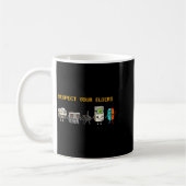 Respect Your Elders Retro Gaming Funny Gamer Contr Kaffeetasse (Links)
