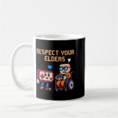 Respect Your Elders Retro Gaming Funny Gamer Contr Kaffeetasse (Links)