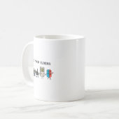 Respect Your Elders Retro Gaming Funny Gamer Contr Kaffeetasse (Vorderseite Links)