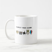 Respect Your Elders Retro Gaming Funny Gamer Contr Kaffeetasse (Links)