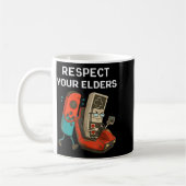 Respect Your Elders Retro Gaming Funny Gamer Contr Kaffeetasse (Links)