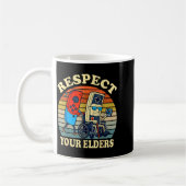 Respect Your Elders Retro Gaming Funny Gamer Contr Kaffeetasse (Links)