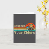 Respect Your Elders Retro Gaming Funny Gamer Contr Karte (Gelbe Blume)