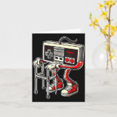 Respect Your Elders Retro Gaming Funny Gamer Contr Karte (Gelbe Blume)