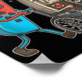 Respect Your Elders Retro Gaming Funny Gamer Contr Poster (Ecke)