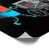 Respect Your Elders Retro Gaming Funny Gamer Contr Poster (Ecke)