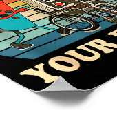 Respect Your Elders Retro Gaming Funny Gamer Contr Poster (Ecke)