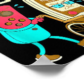 Respect Your Elders Retro Gaming Funny Gamer Contr Poster (Ecke)