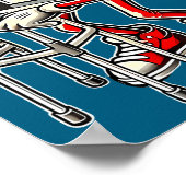 Respect Your Elders Retro Gaming Funny Gamer Contr Poster (Ecke)