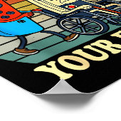 Respect Your Elders Retro Gaming Funny Gamer Contr Poster (Ecke)