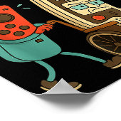 Respect Your Elders Retro Gaming Funny Gamer Contr Poster (Ecke)