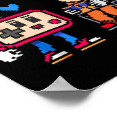 Respect Your Elders Retro Gaming Funny Gamer Contr Poster (Ecke)