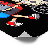 Respect Your Elders Retro Gaming Funny Gamer Contr Poster (Ecke)