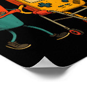 Respect Your Elders Retro Gaming Funny Gamer Contr Poster (Ecke)