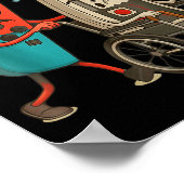 Respect Your Elders Retro Gaming Funny Gamer Contr Poster (Ecke)