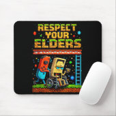 Respect Your Elders Retro Gaming Xel Gamer Control Mousepad (Mit Mouse)