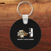Respect Your Elders T Retro 90s Gaming Schlüsselanhänger (Vorderseite)