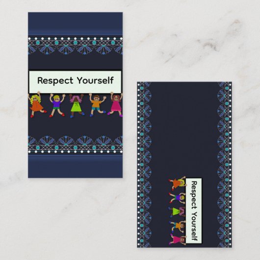 Respect Yourself Business Card Visitenkarte (Vorne/Hinten)