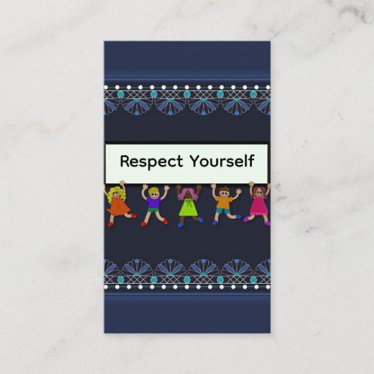 Respect Yourself Business Card Visitenkarte (Vorderseite)