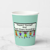 Respect Yourself Paper Cup Pappbecher (Rückseite)