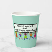 Respect Yourself Paper Cup Pappbecher (Vorderseite)