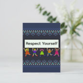 Respect Yourself Postcard Postkarte (Stehend Vorderseite)