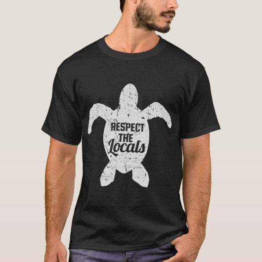 Respecthe Locals Seaurtle Conservation  boy T-Shirt (Vorderseite)