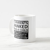 Respekt für andere Funny Mug Kaffeetasse (Vorderseite Links)
