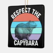 Respekt für den Capybara Funny Capybara Lover T -  Keramikornament (Links)