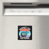 Respekt für den Capybara Funny Capybara Lover T - Magnet (In Situ (Geschirrspüler))