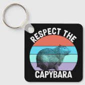 Respekt für den Capybara Funny Capybara Lover T - Schlüsselanhänger (Vorderseite)