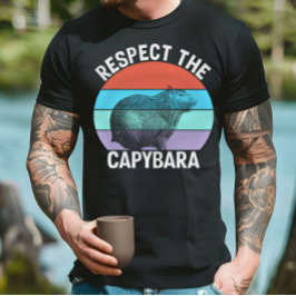 Respekt für den Capybara Funny Capybara Lover T -  T-Shirt