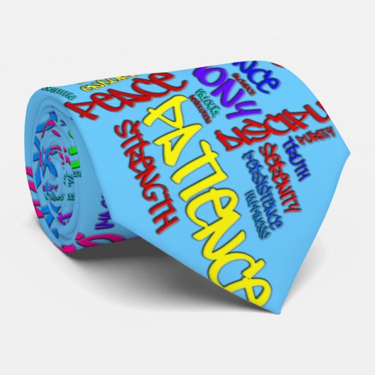 Respekt, Güte, Vertrauen… Vorzugwortkunst Krawatte (Gerollt)