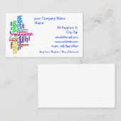 Respekt, Güte, Vertrauen… Vorzugwortkunst Visitenkarte (Vorne/Hinten)