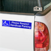 Respekt-Handikap-Parken Autoaufkleber (Auf Lkw)
