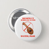 Respekt-Hurrikan-Opfer. Kein Verschmieren, bitte Button (Vorne & Hinten)