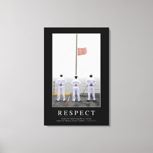Respekt: Inspirierend Zitat 1 Leinwanddruck
