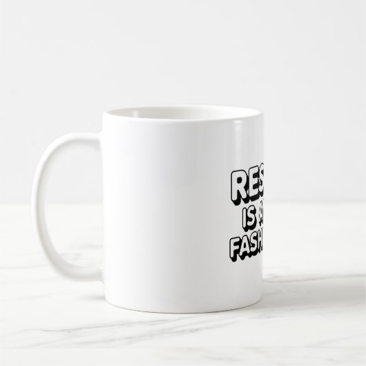 Respekt ist immer modern kaffeetasse (Links)