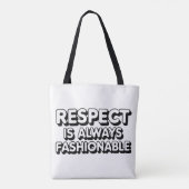 Respekt ist immer modern tasche (Rückseite)